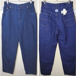 Vintage Lee Mom Jeans High Rise Tapered 100% Cotton Stone Wash Sz 16 90s USA